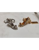 Bomboniera portachiavi scarpetta oro argento